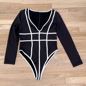 Black and White Bodysuit